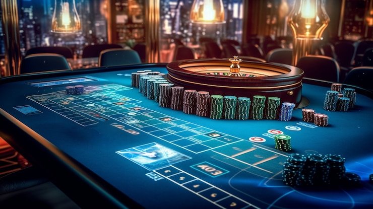 Ilustrasi keamanan data digital dengan gembok dan teknologi digital di masterslot88
